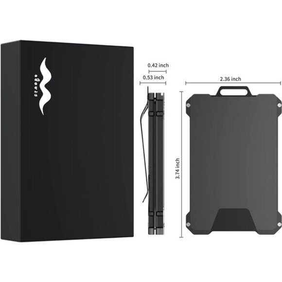 Slim Card Holder Wallet for Men, Carbon Fiber Money Clip Wallet, RFID Blocking - Picture 6 of 7